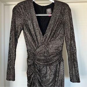 Vince Camuto Metallic Maxi Dress
